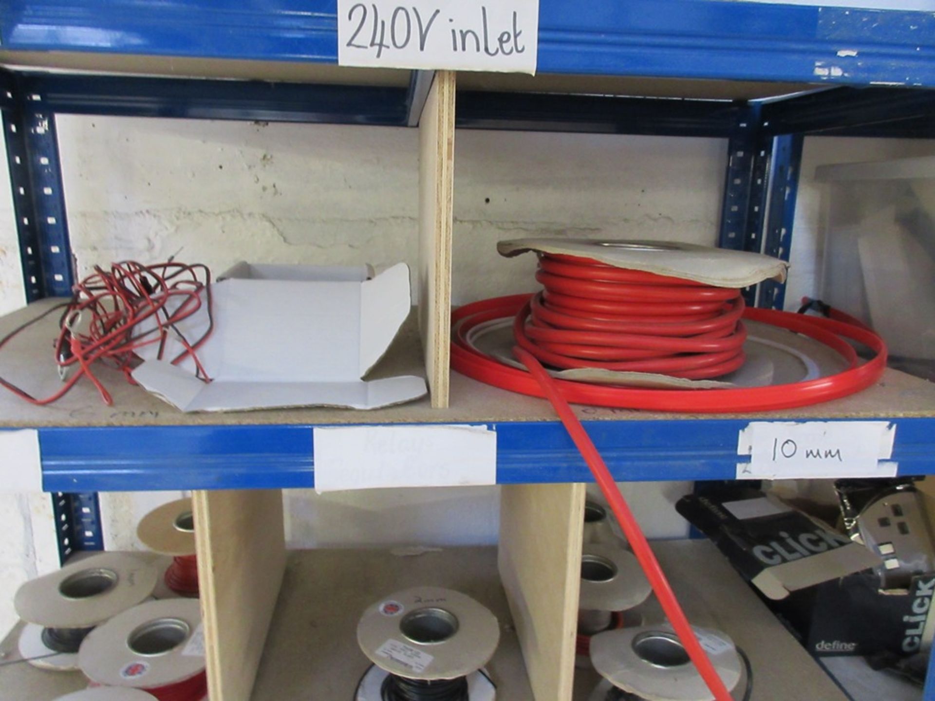 Quantity of assorted reeled electrical wire, test meter, electrical connectors etc. - Image 6 of 7