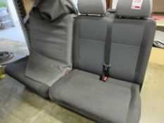 Upholstered bolted in seats comprising of 2 x double