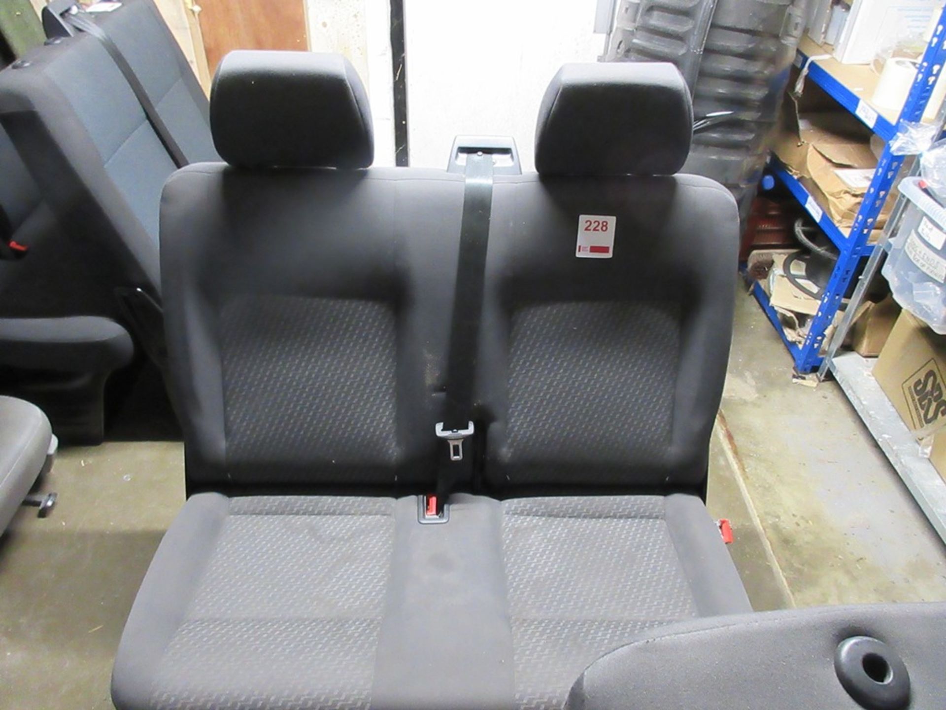 Upholstered clip in seats comprising of 1 x double, 1 x single - Image 2 of 4