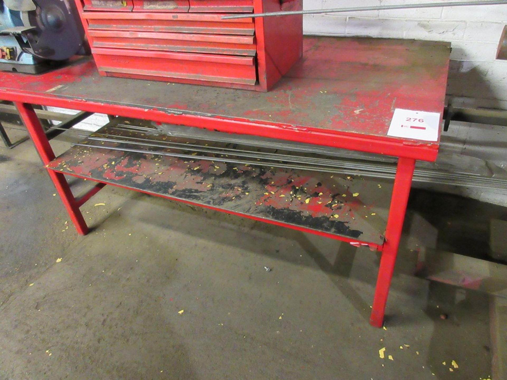 Fabricated Steel bench, approx. 1790mm x 800mm approx. 775mm high
