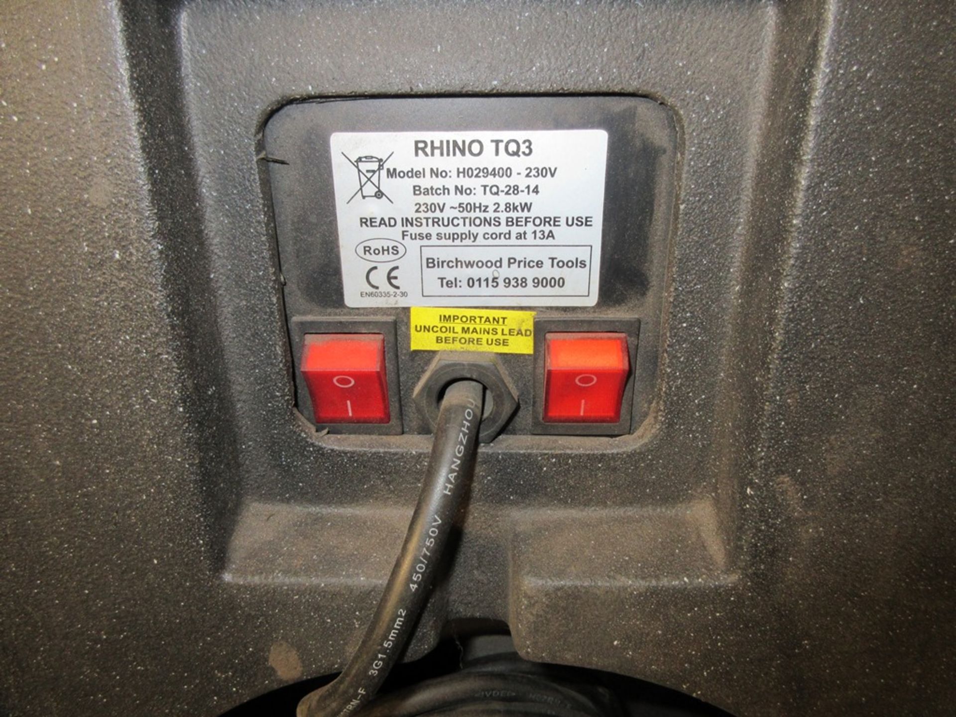 Three Rhino TQ3 heaters 240V - Image 3 of 4