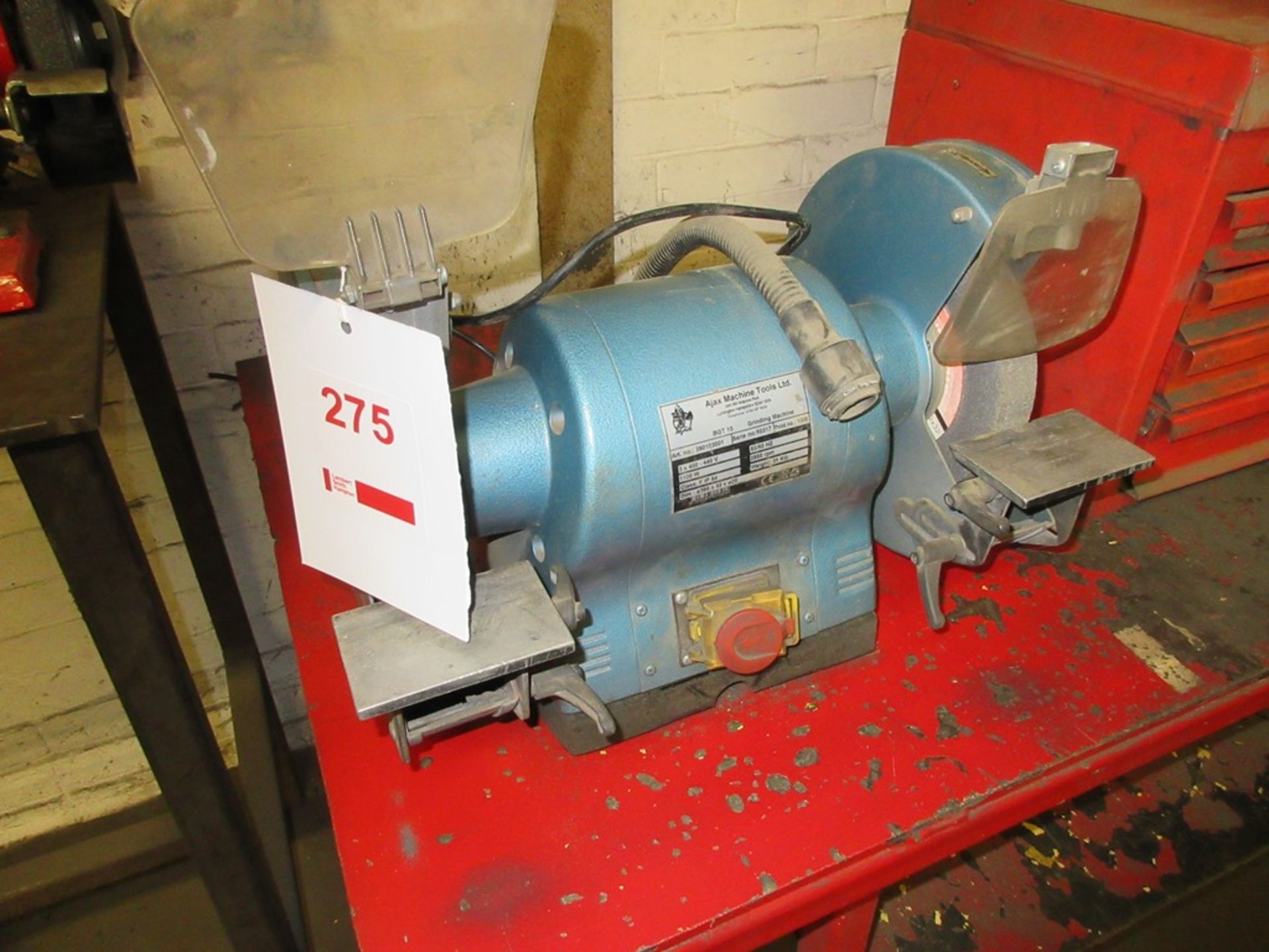 AJAX double ended bench grinder, model BGT10 440V