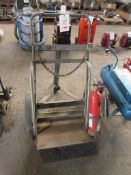 Twin gas bottle trolley