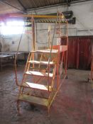 Mobile work platform, approx.: 1700mm x 760mm platform height approx. 1250mm