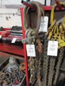 2 Leg lifting chain, with shorteners & single lifting chain NB: This item has no record of