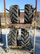 Four all terrain tyres, 405/70-20