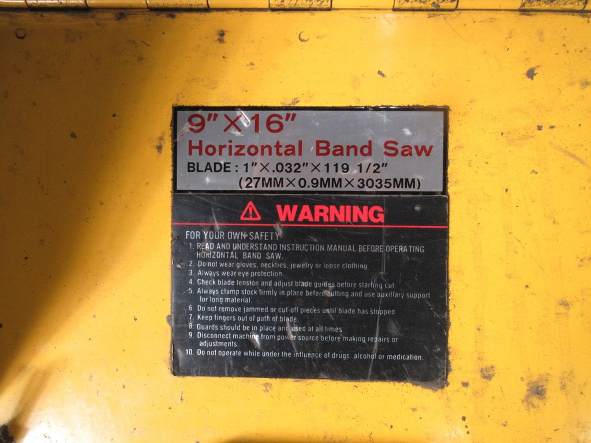 Way Train horizontal metal bandsaw, cutting capacity - Round 225mm Rectangle 225mm x 400mm Blade - Image 3 of 4
