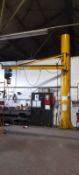 Swivel JIB crane, approx. height under JIB - 2.9m, approx. reach - 3.2m SWL 1000KG with DEMAG