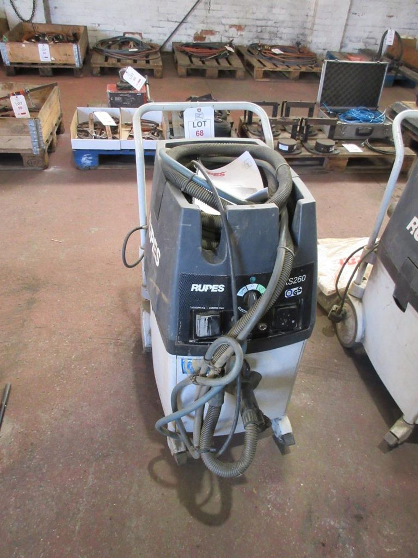RUPES mobile dust extraction unit, Type KS260EP, 240V, S/No 11045 (2010)