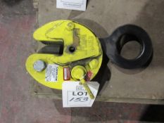 Camlok plate lifting clamp Type CZ4, capacity 4000KG 0-32mm NB: This item has no record of