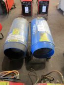 Two Draper Propane space heaters, Model PSH132, 240V