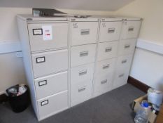 Four 4 drawer filing cabinet