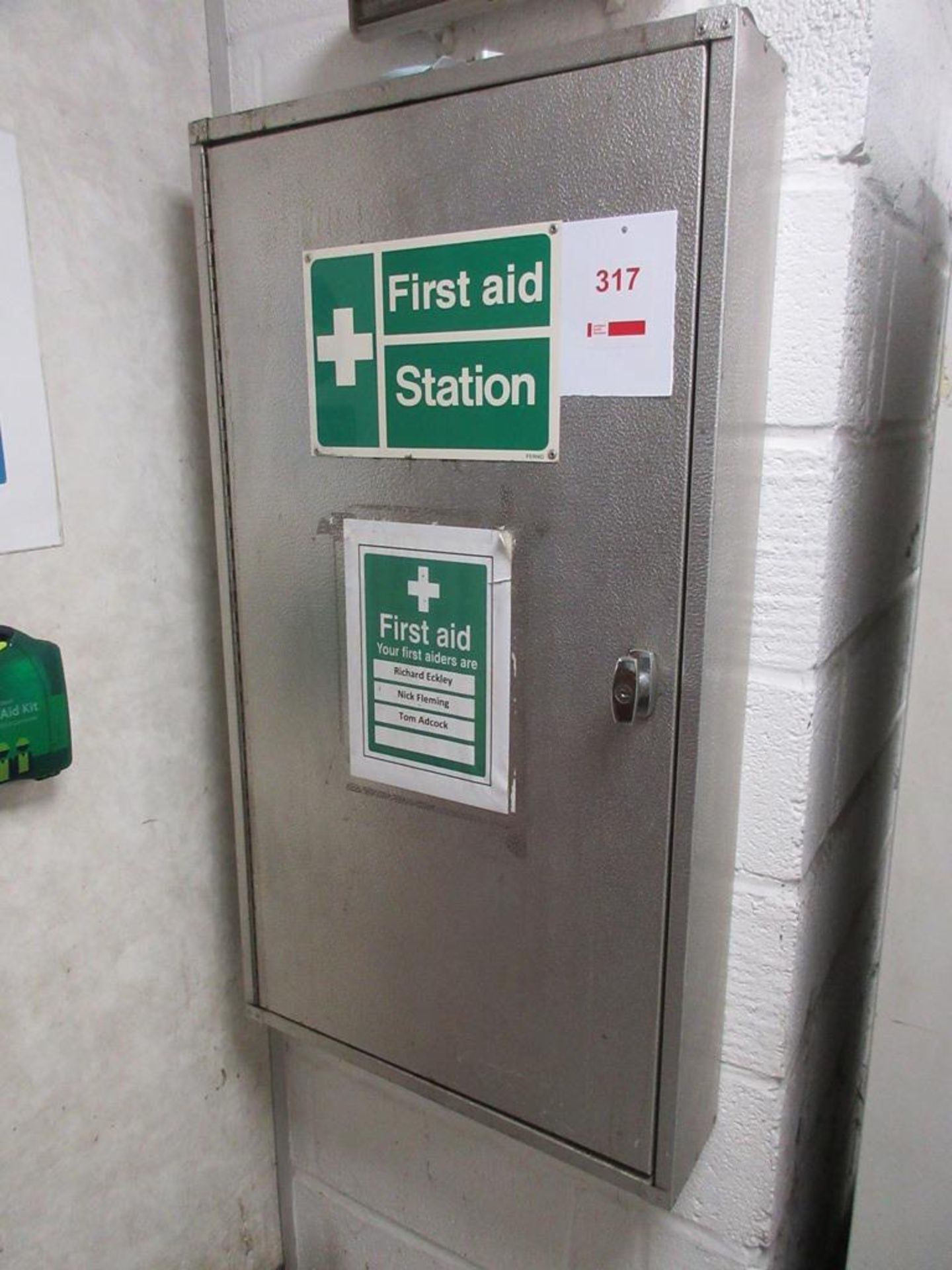 Wall mounted First Aid cabinet with stretcher etc. - Image 2 of 3