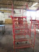 Mobile work platform, approx.: 2000mm x 1300mm platform height approx. 1575mm