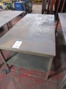 Fabricated Steel welders bench, approx. 1840mm x 940mm approx. 765mm high