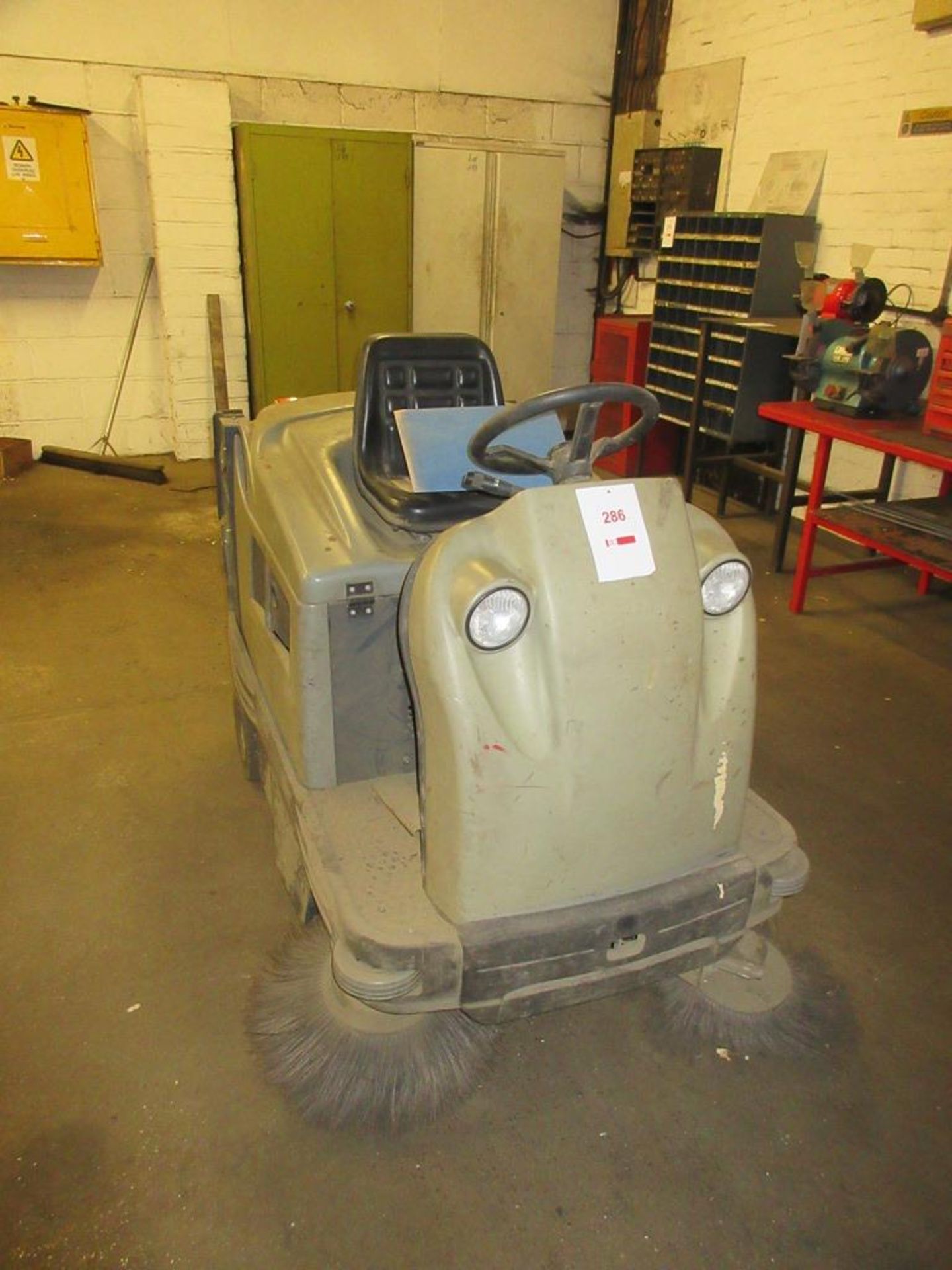 Ride on floor Sweeper, model 12021JP - spares or repair
