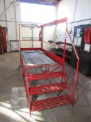 Mobile work platform, approx.: 2000mm x 890mm platform height approx. 765mm