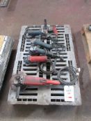 Six various electric power tools