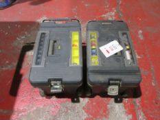 Two Stanley Pro mobile tool chests