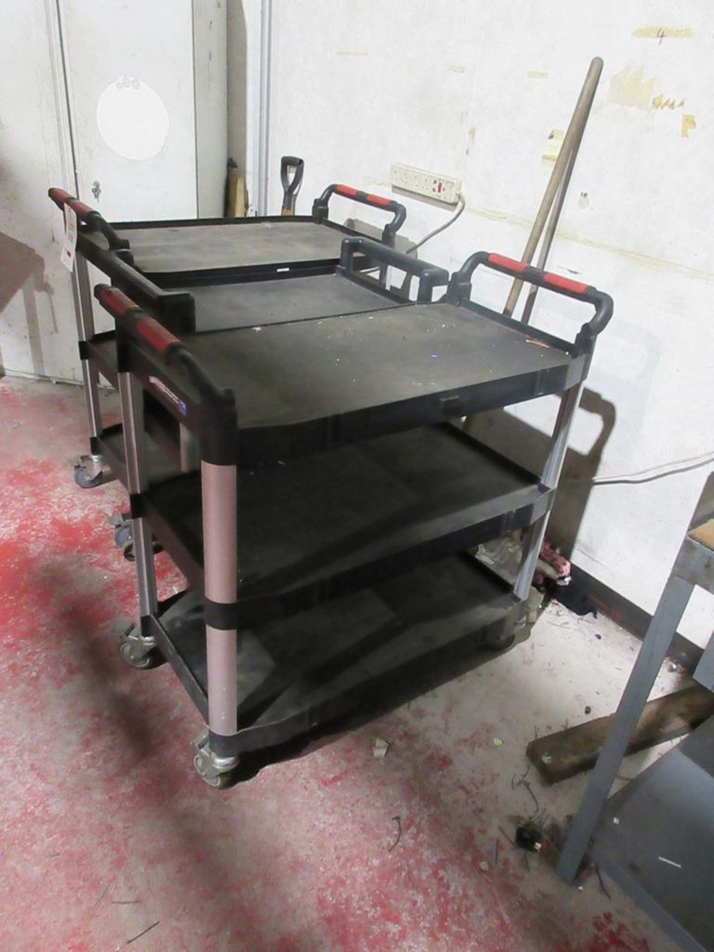 Four 3 tier workshop trolleys - Image 2 of 3