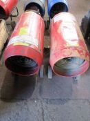 Two Draper Propane space heaters, Model PSH 150, 240V