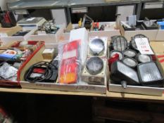 Quantity of various vehicle lights