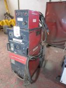 Murex MIG welder, model Transmig 500 pulse, with Murex wire feed, Model Transmatic 324, spares or