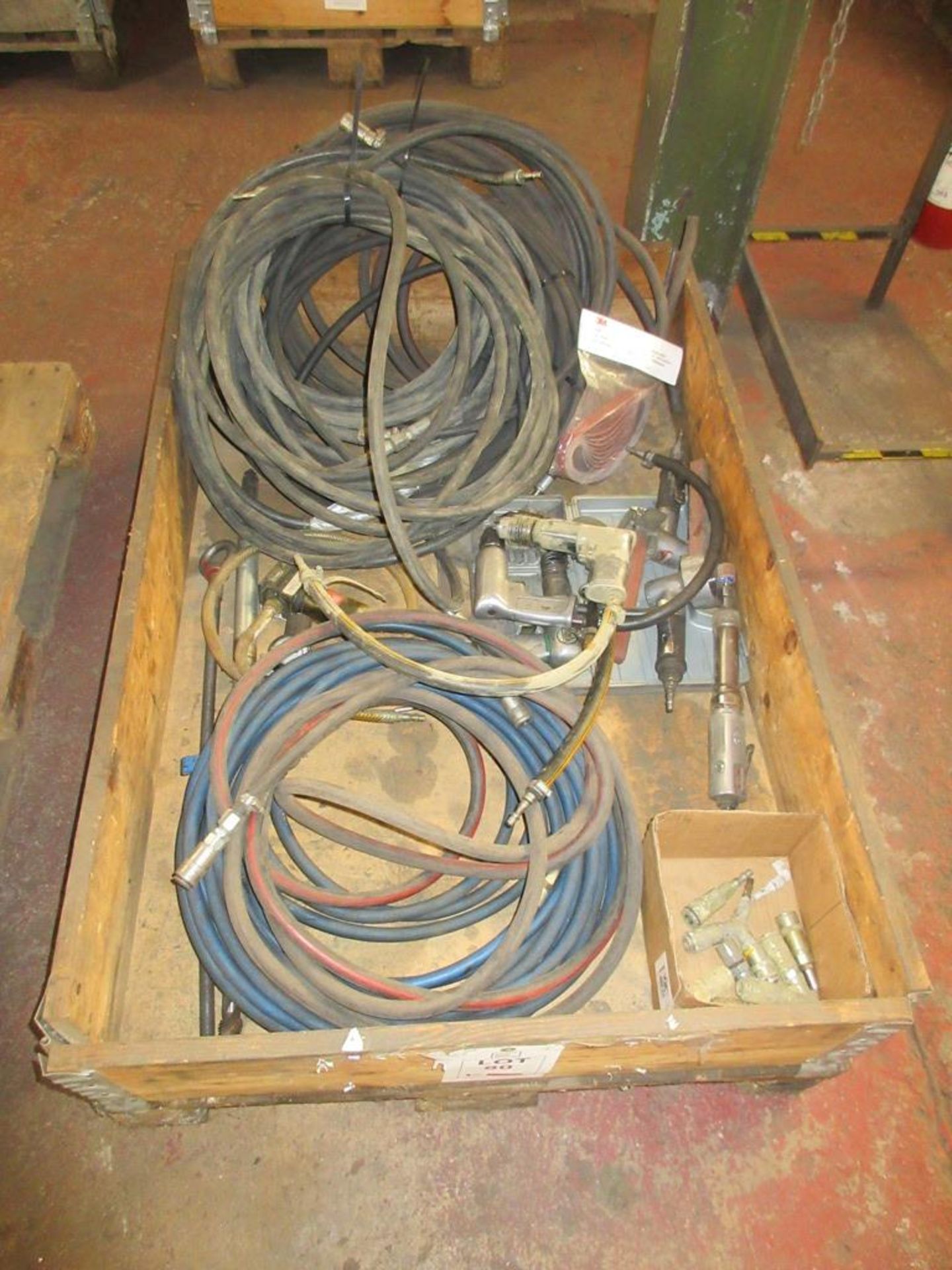 Quantity of pneumatic tools & hoses etc.