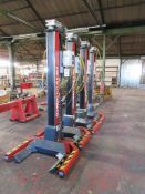 SomersTotalKare mobile column lifts, Set of 4, Type RGE Somers. Load capacity per column - 7,500kg -