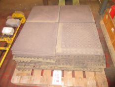 Quantity of rubber floor mats