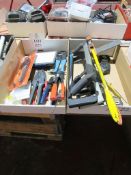 Quantity of electrical crimping tools & hacksaws etc.