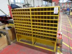 Compartment parts rack approx. 1730mm x 1470mm high, 144 compartment