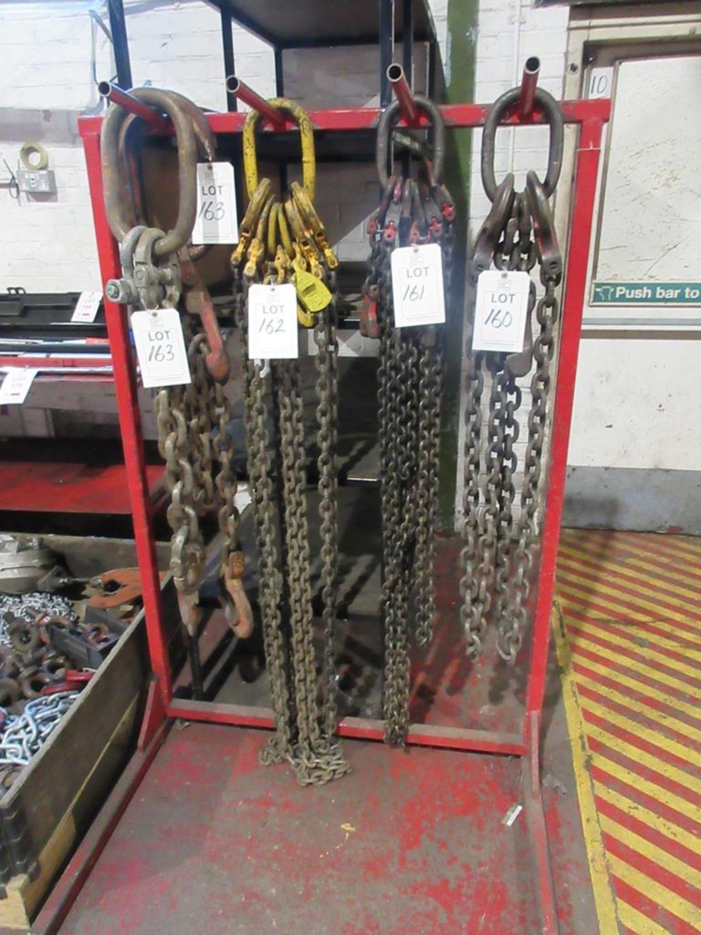 Two Fabricated steel chain storage racks - excluding contents - Image 2 of 3