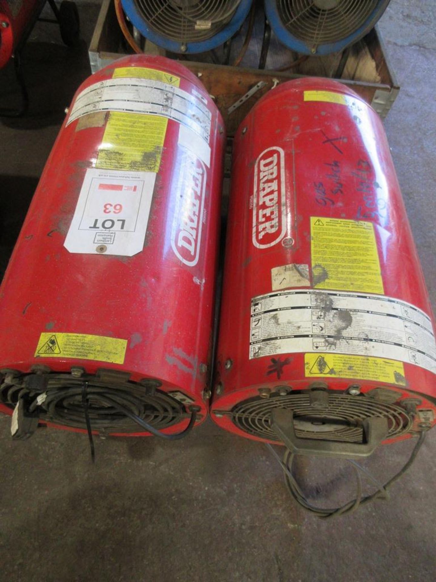 Two Draper Propane space heaters, Model PSH 150, 240V - Image 2 of 3