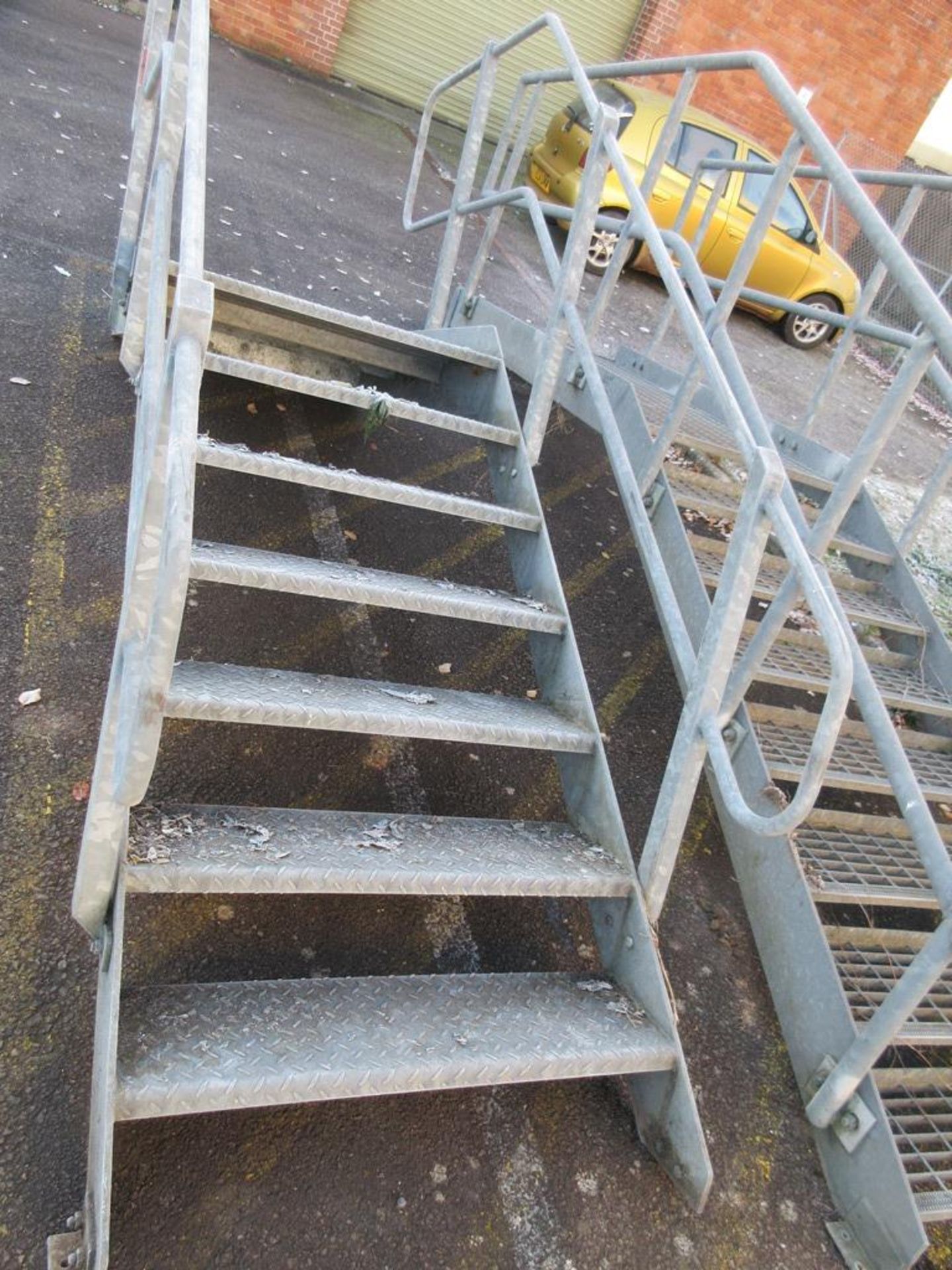 Fabricated steel staircase, 7 tread - Image 2 of 3