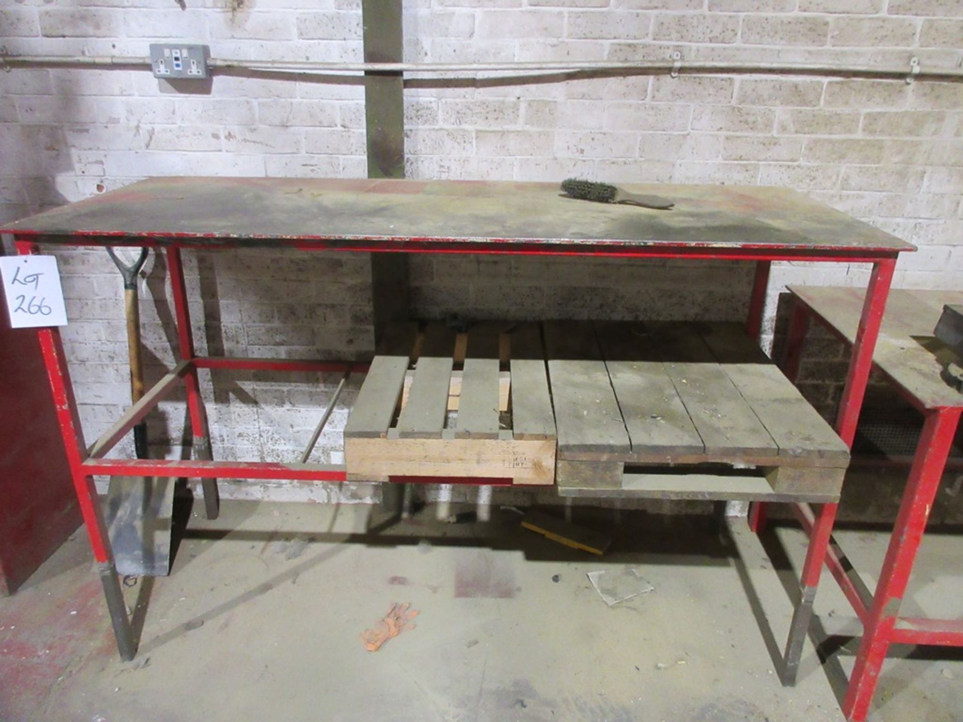 Fabricated Steel bench, approx. 2200mm x 800mm approx. 860mm high with Record No.5 Engineers - Image 2 of 3