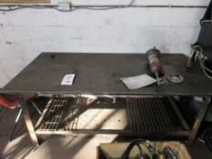 Fabricated Steel welders bench, approx.: 2000mm x 1000mm approx. 800mm high