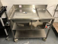 Fizu TMR15EA stainless steel breading table (Located Northampton)