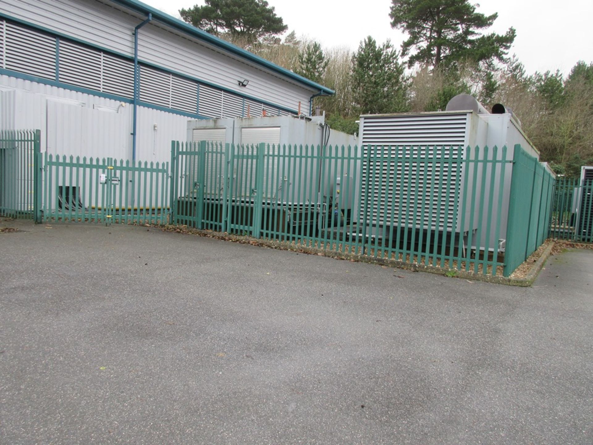 Steel security fencing and gates to generator and CRAC areas