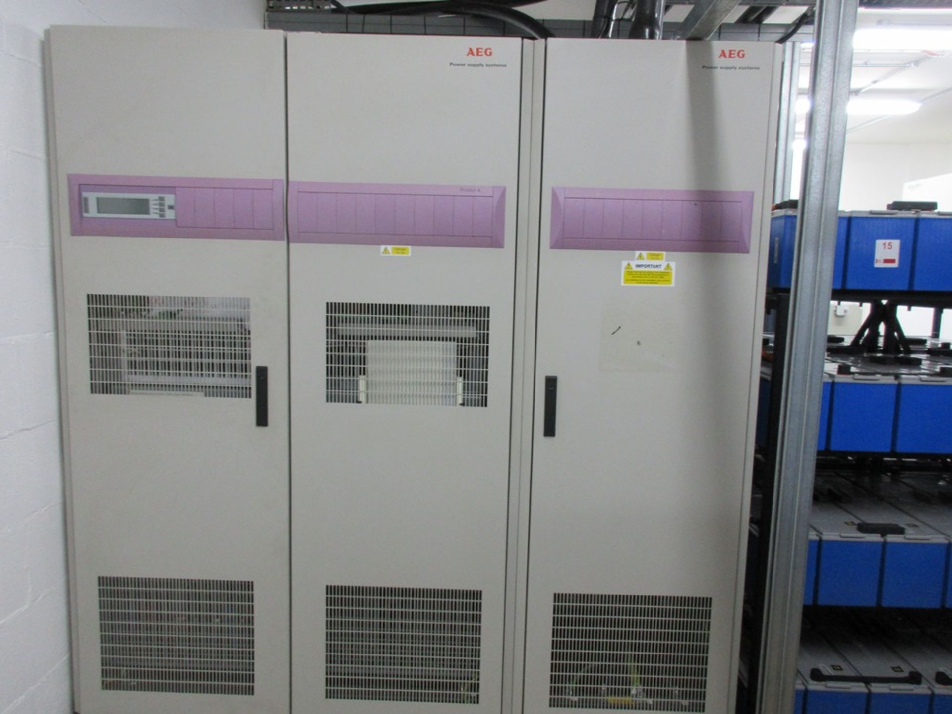 Six AEG Protect 4 uninterruptible power supply installations including battery racks and two PB135 - Image 6 of 14