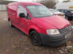 Volkswagen Caddy Maxi TDI van, registration plate OU10HHA, first registered 17th June 2010 with appr