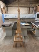 Custom built Eiffel Tower model (approximately 7')