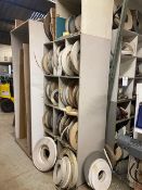 Large quantity of various size and colour edgebanding rolls (as lotted)