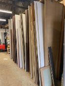 Large quantity of various laminated board in various sizes