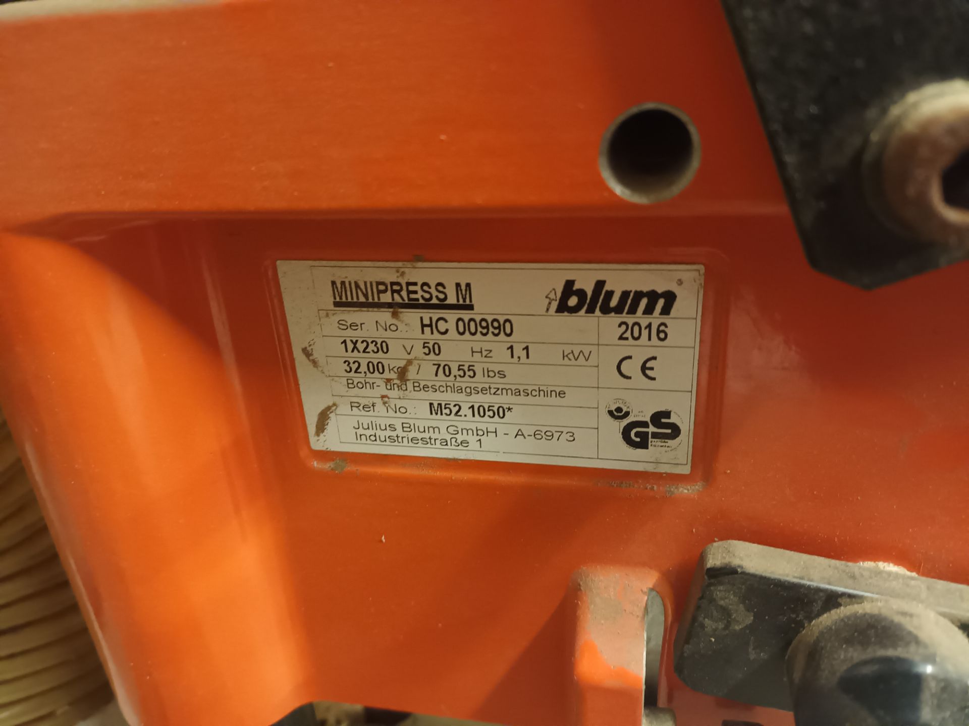 Blum Minipress M vertical drill (2016) - Image 2 of 3