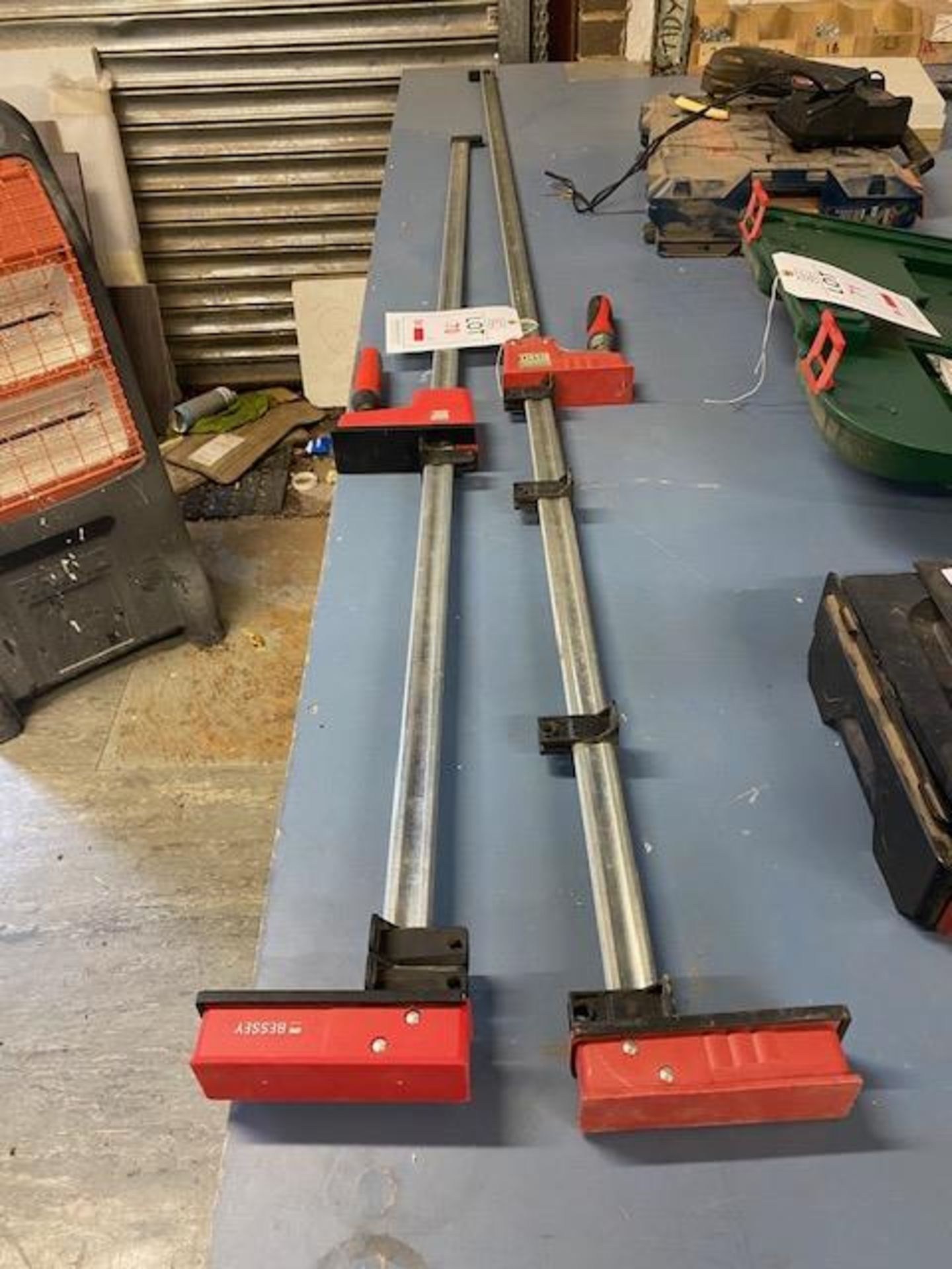 Two Bessey sash clamps