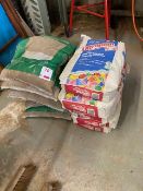 Six bays of sharp sand and five bags of ultraplan
