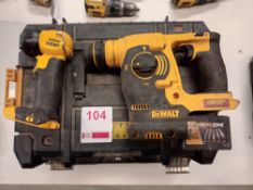 DeWalt DCH253 cordless SDS plus hammer drill with battery, DeWalt torch (no battery)