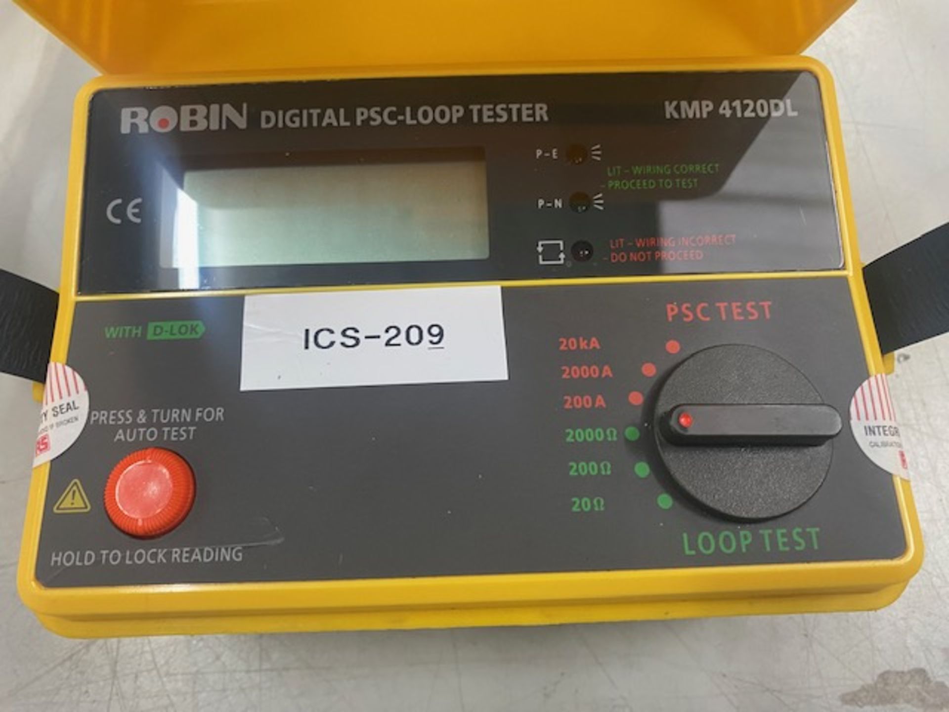 Robin KMP 4120DL Digital PSC - loop tester S/N 3360208 (Located Upminster) - Image 2 of 5