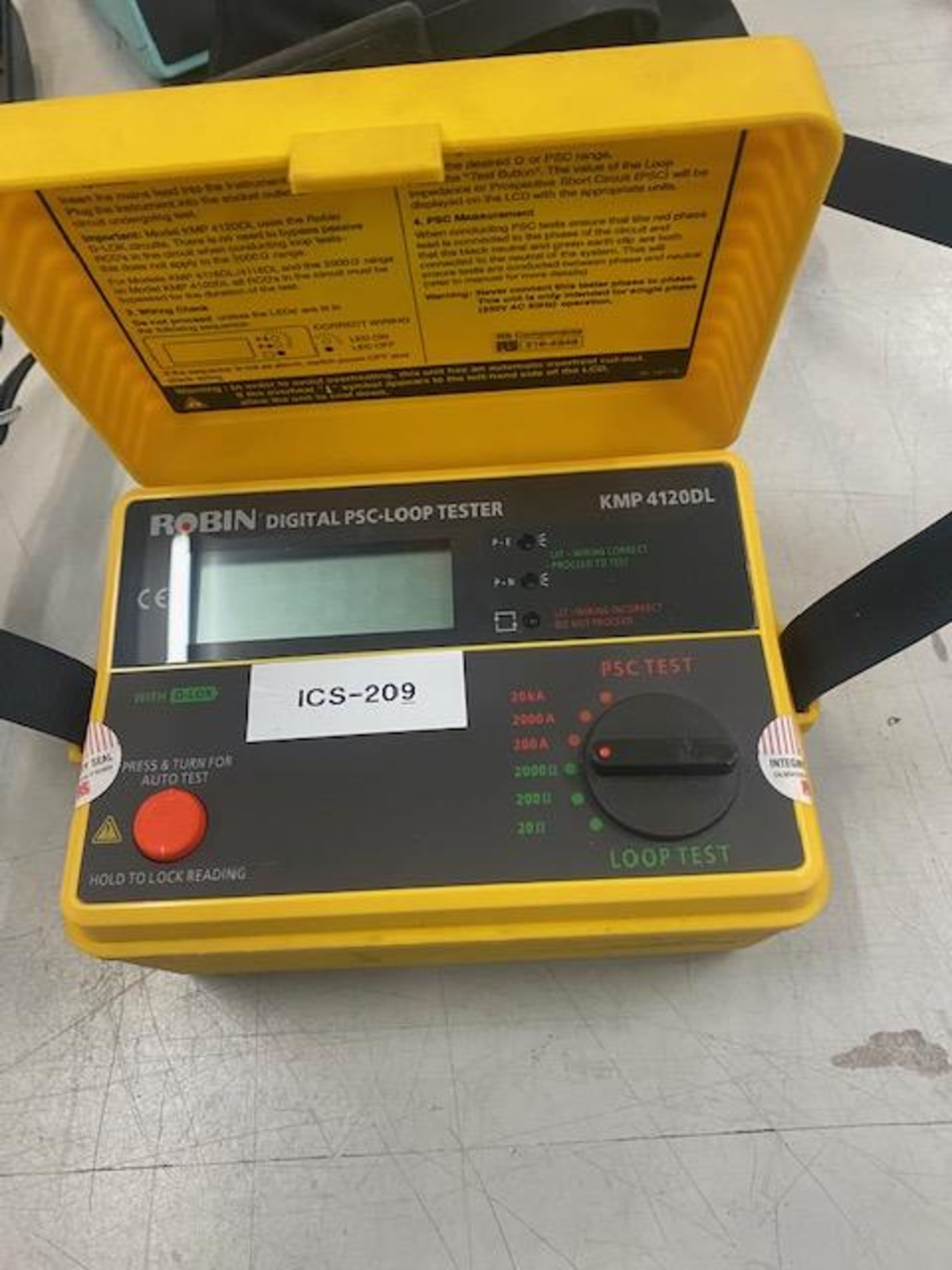 Robin KMP 4120DL Digital PSC - loop tester S/N 3360208 (Located Upminster)